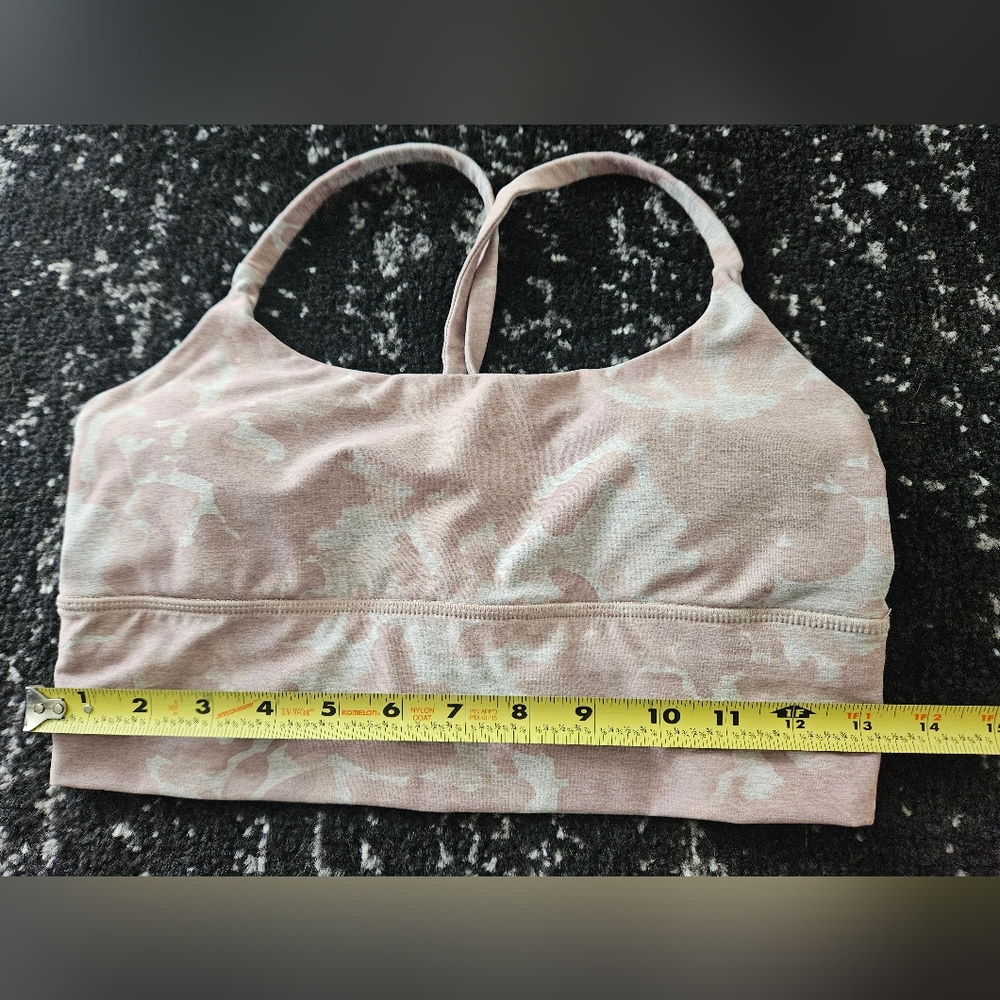 Vuori Long Line Elevation Sports Bra, Dogwood Mauve Pink Camo size M - Picture 5 of 5